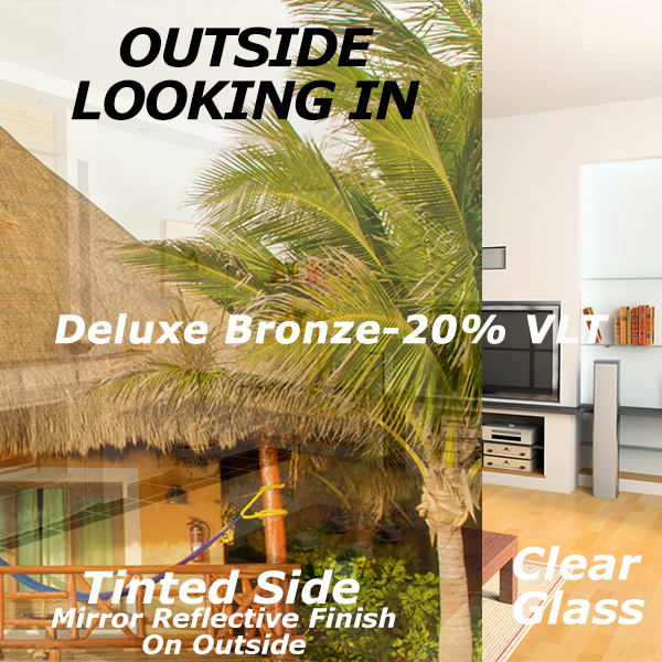 Exterior Deluxe Bronze Window Tinting Film 20 VLT